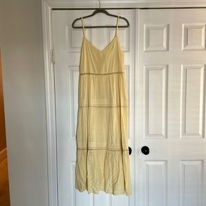 NWT yellow maxi dress